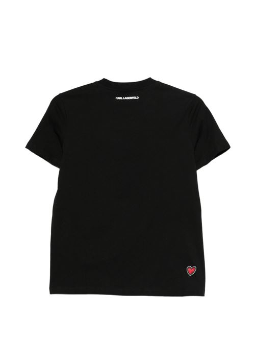 T-shirt donna manica corta con stampa Karl Lagerfeld | B1W17038999